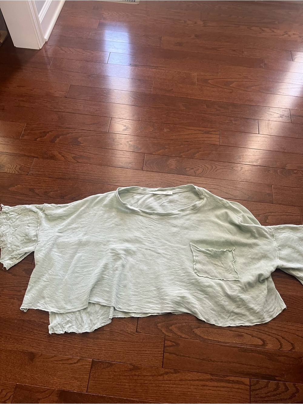 Altar'd State Mint Waffle Knit Tee